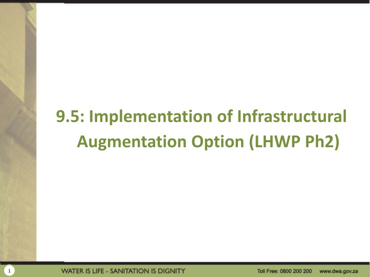 Implementation of Infrastructural Augmentation Option