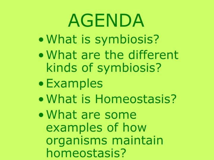 Symbiosis and Homeostasis: Understanding Organisms' Relationships