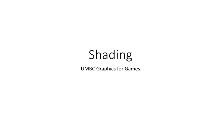 Shading in Games: Graphics Mastery Guide