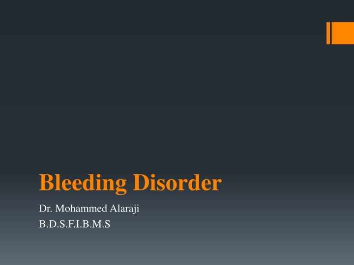 Bleeding Disorder