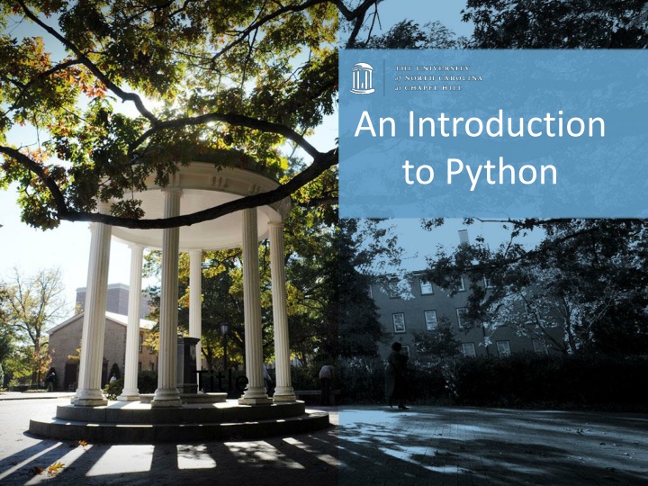 An Introduction  to Python