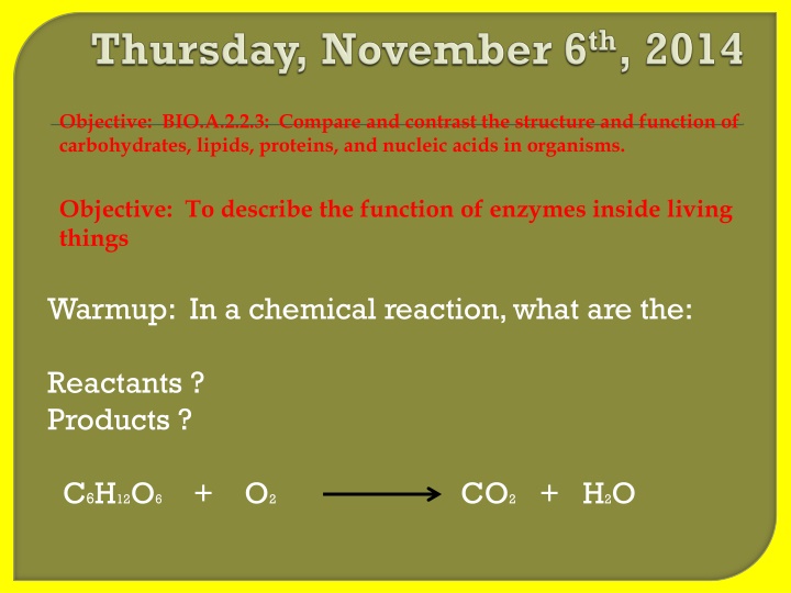 Comparing Biomolecules' Structure & Functions