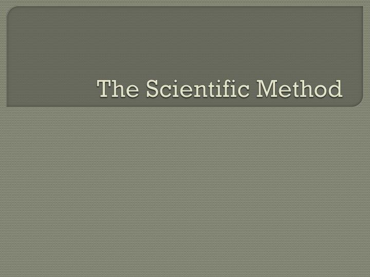 Process of Investigating the World