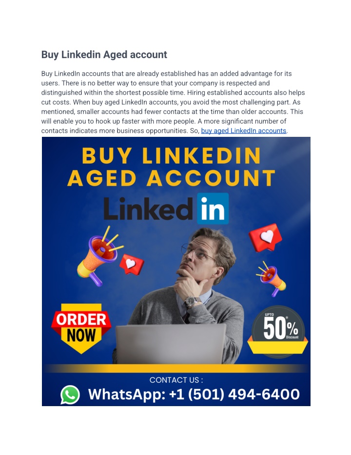 buy linkedin aged account n.w