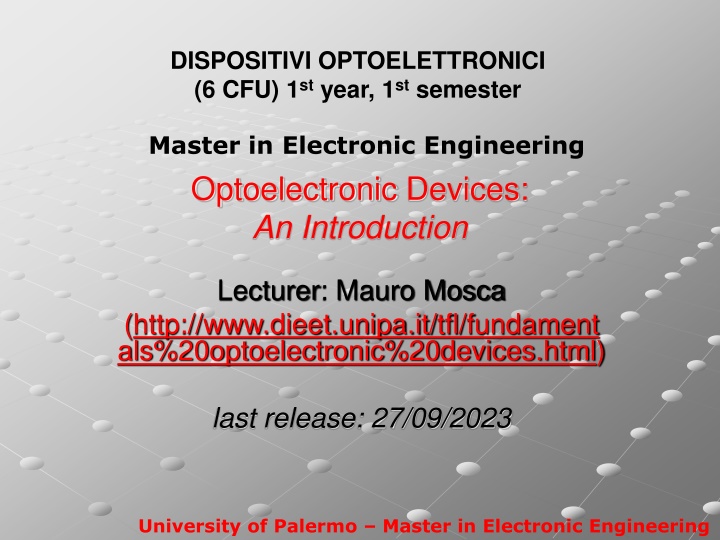 Optoelectronic Devices