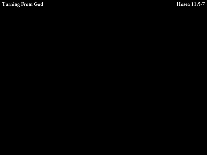 Reflections on Biblical Verses: Hosea 11:5-7, Zephaniah 1:12, Zechariah 1:3