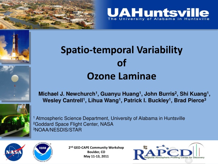 Spatio-temporal Variability of Ozone Laminae in Huntsville