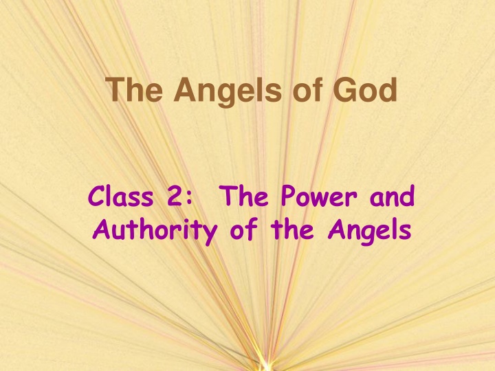 The Angels of God