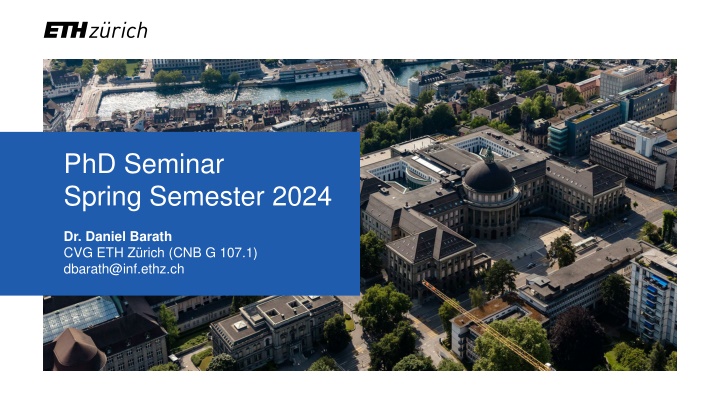 PhD Seminar Spring Semester 2024