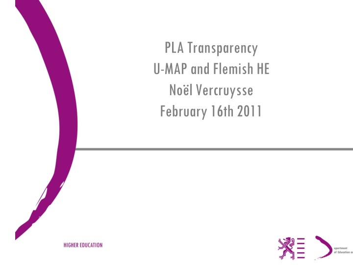 Binary Higher Education Landscape in Flemish Institutions