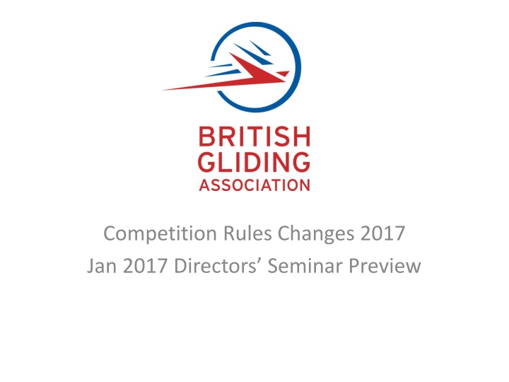 Competition Rules Changes 2017