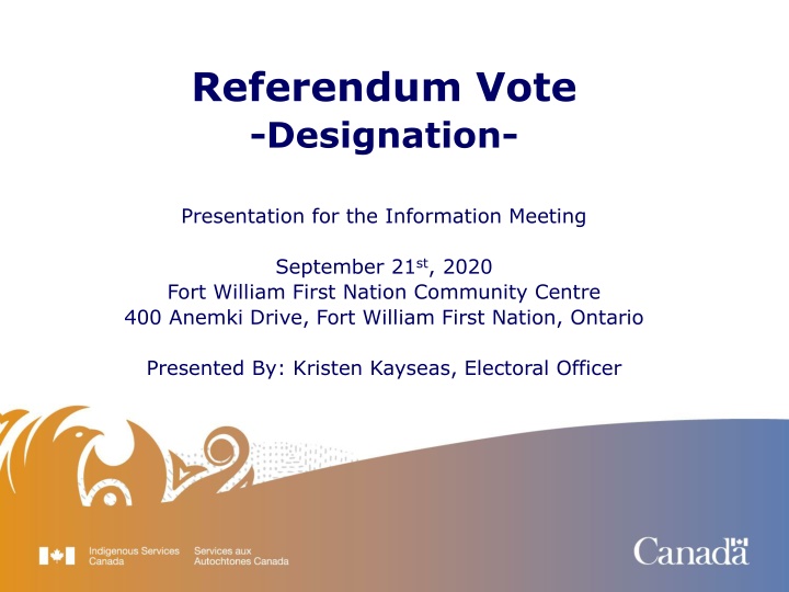 Referendum Vote-Designation