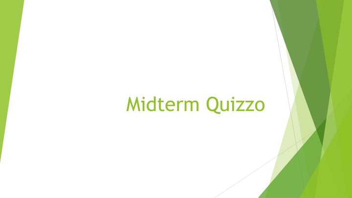 Midterm Quizzo