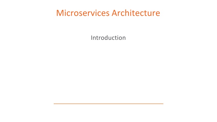 Microservices Architecture