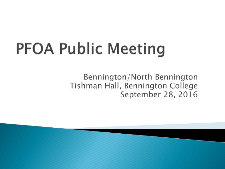 Bennington College - Tishman Hall Event