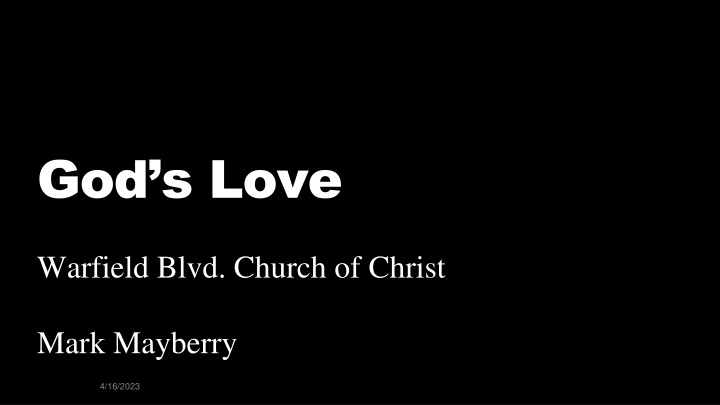 God’s Love