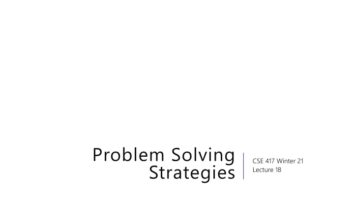 Problem-Solving Strategies & Advice for Effective Approach
