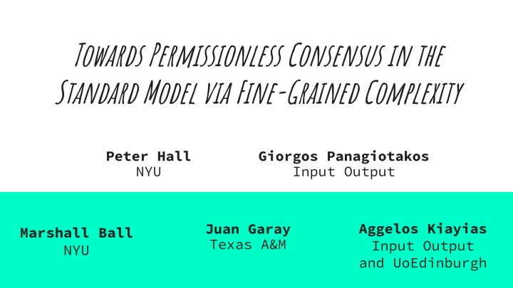 Towards Permissionless Consensus: Fine-Grained Complexity