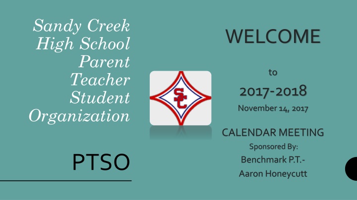 Sandy Creek High School Parent Teacher Student Organization Meeting