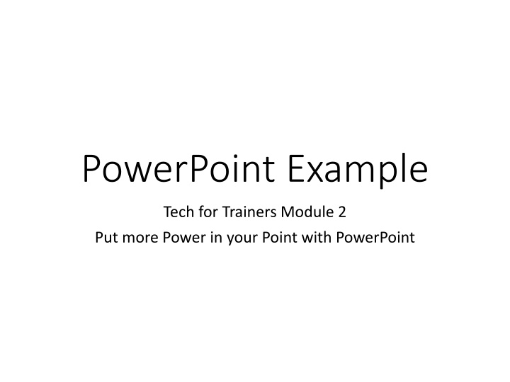 PowerPoint Example