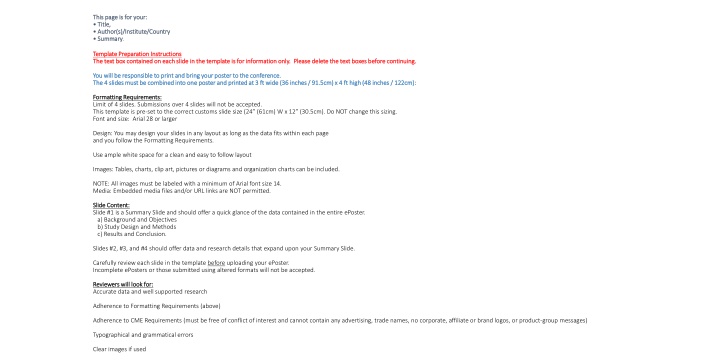 Effective ePoster Design Guidelines