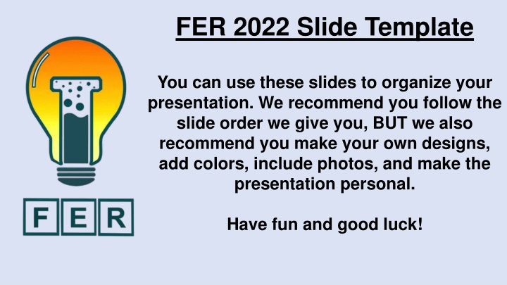 FER 2022 Slide Template
