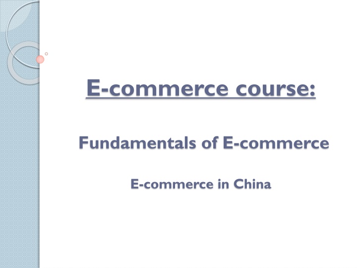 E-commerce Evolution in China
