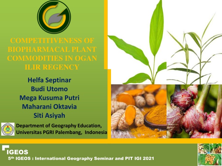 Competitiveness of Biopharmacal Plant Commodities in Ogan Ilir Regency