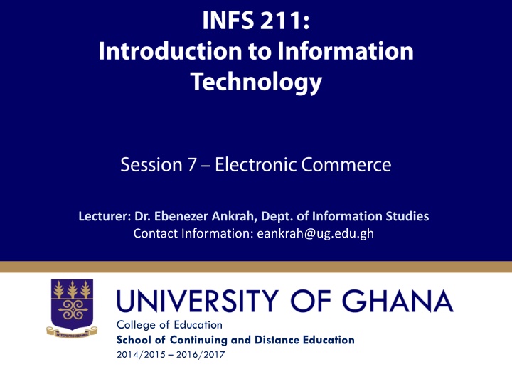 Electronic Commerce Fundamentals