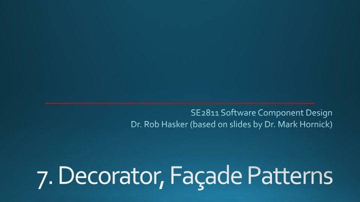 Decorator Pattern in Software Component Design