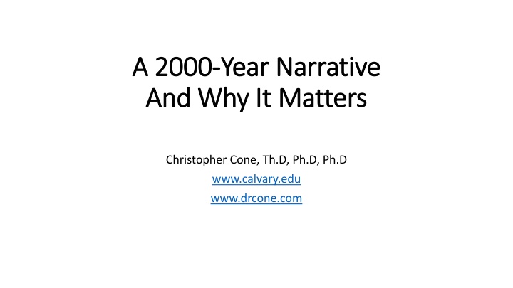 Historical Narratives: The Significance of Past Events