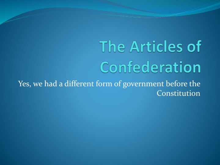 Formation of a Republic and State Constitutions