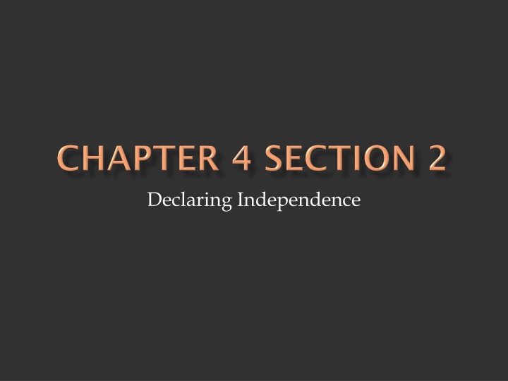 Declaring Independence: A Path to Freedom