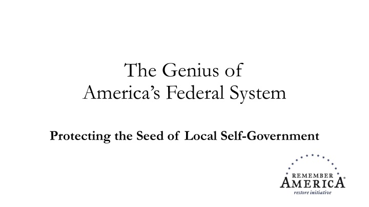 America's Federal System: Protecting Local Self-Government