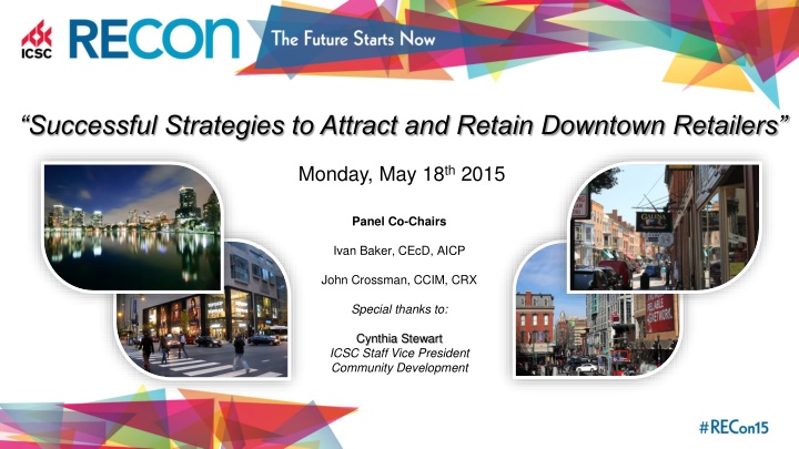 “Successful Strategies to Attract and Retain Downtown Retailers”