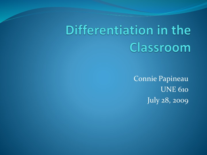 Differentiated Instruction Basics