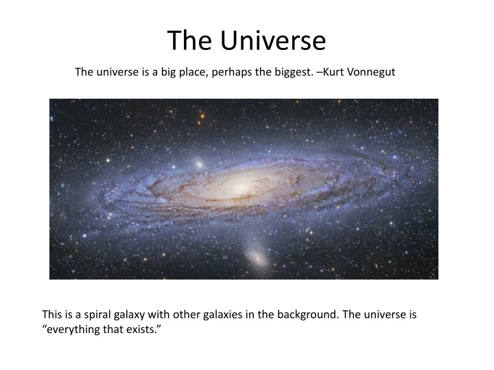 The Universe