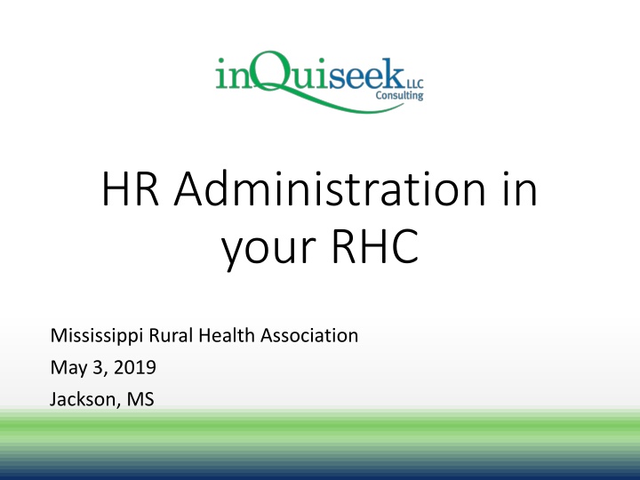 HR Administration in  your RHC
