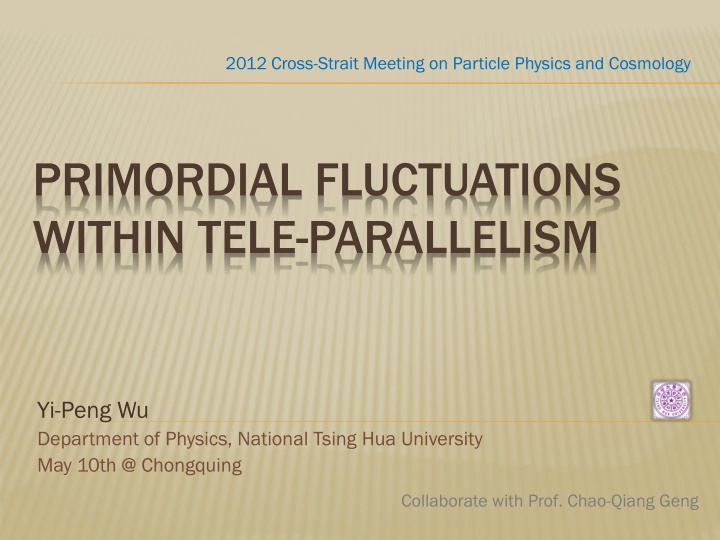 Primordial Fluctuations Within Teleparallelism
