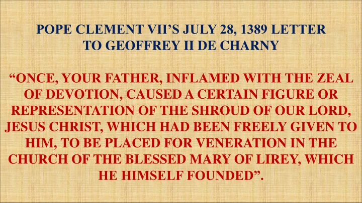 Letters of Pope Clement VII and Bishop Henry