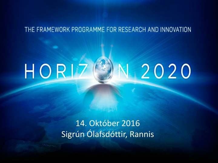 Sigrn.lafsdttir of Rannis - October 14, 2016