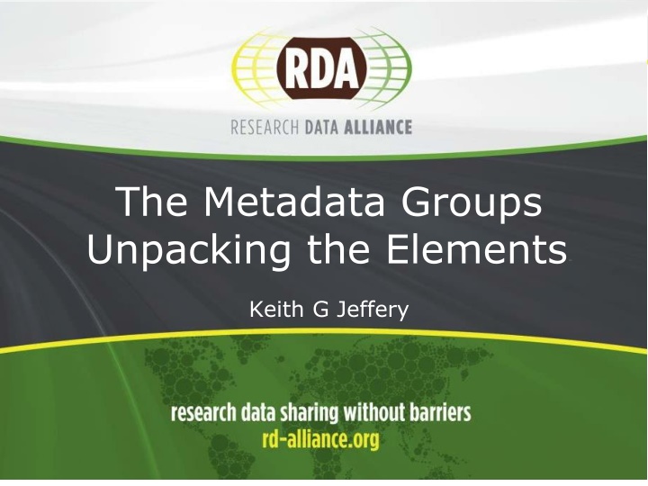 The Metadata Groups Unpacking the Elements