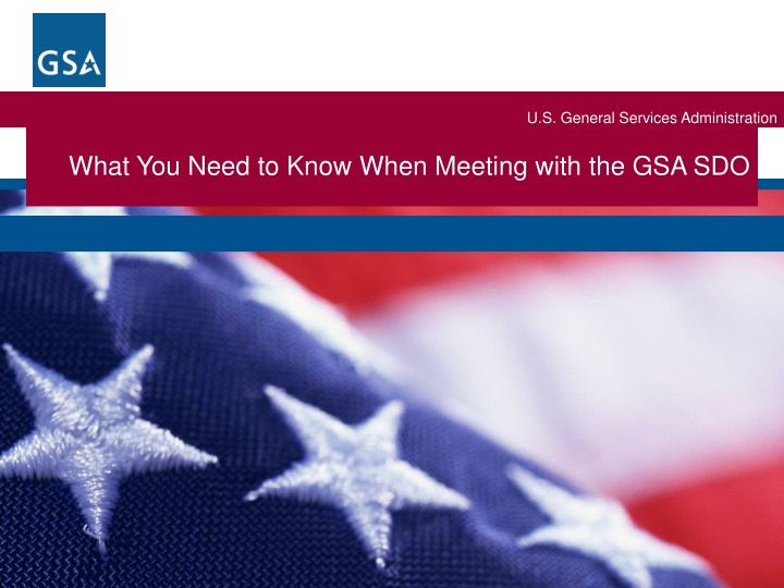 What You Need to Know When Meeting with the GSA SDO