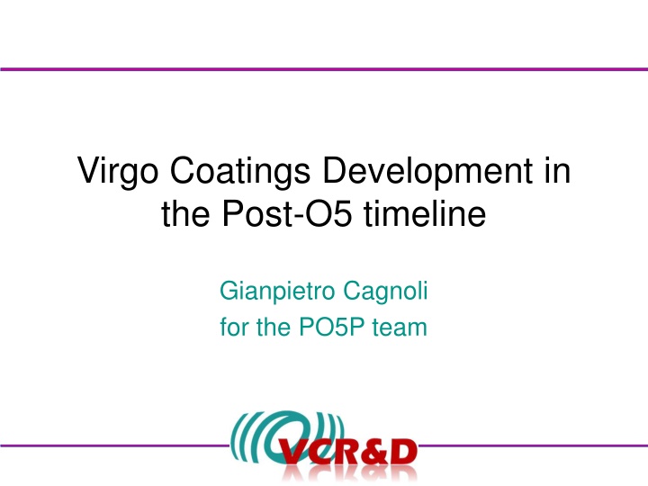 Virgo Coatings Development: The Post-O5 Timeline