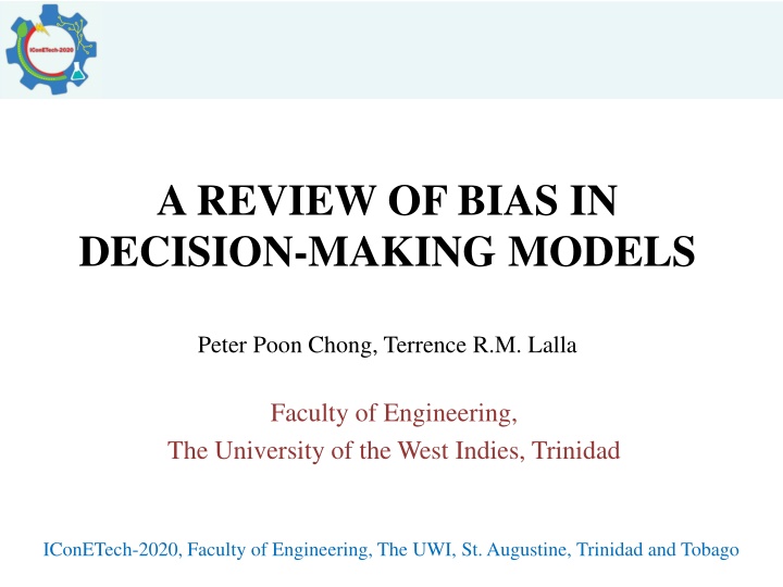 A REVIEW OF BIAS IN DECISION-MAKING MODELS