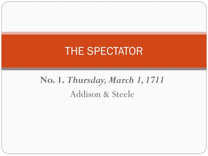 THE SPECTATOR