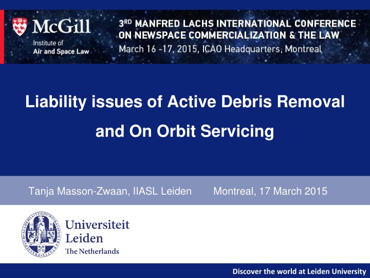 Liability Issues of Active Debris Removal and On-Orbit Servicing