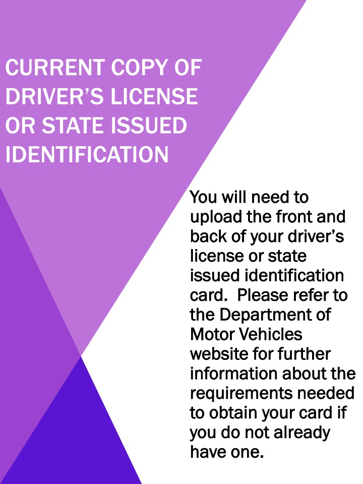 Driver's License or State ID for Verification