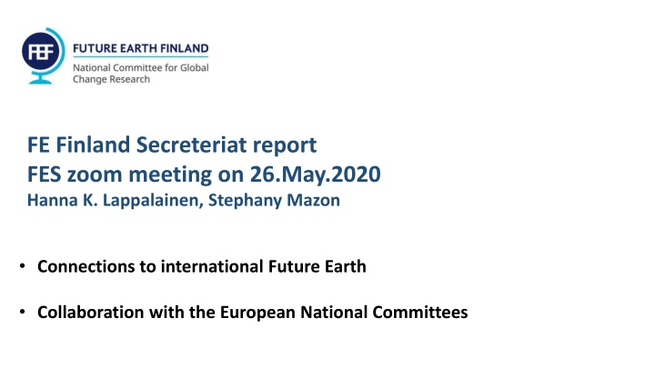 FE Finland Secreteriat report
