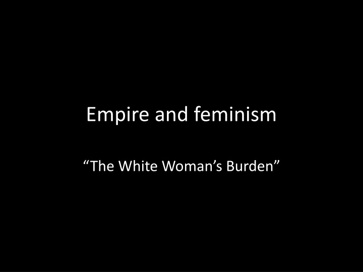 Empire and feminism